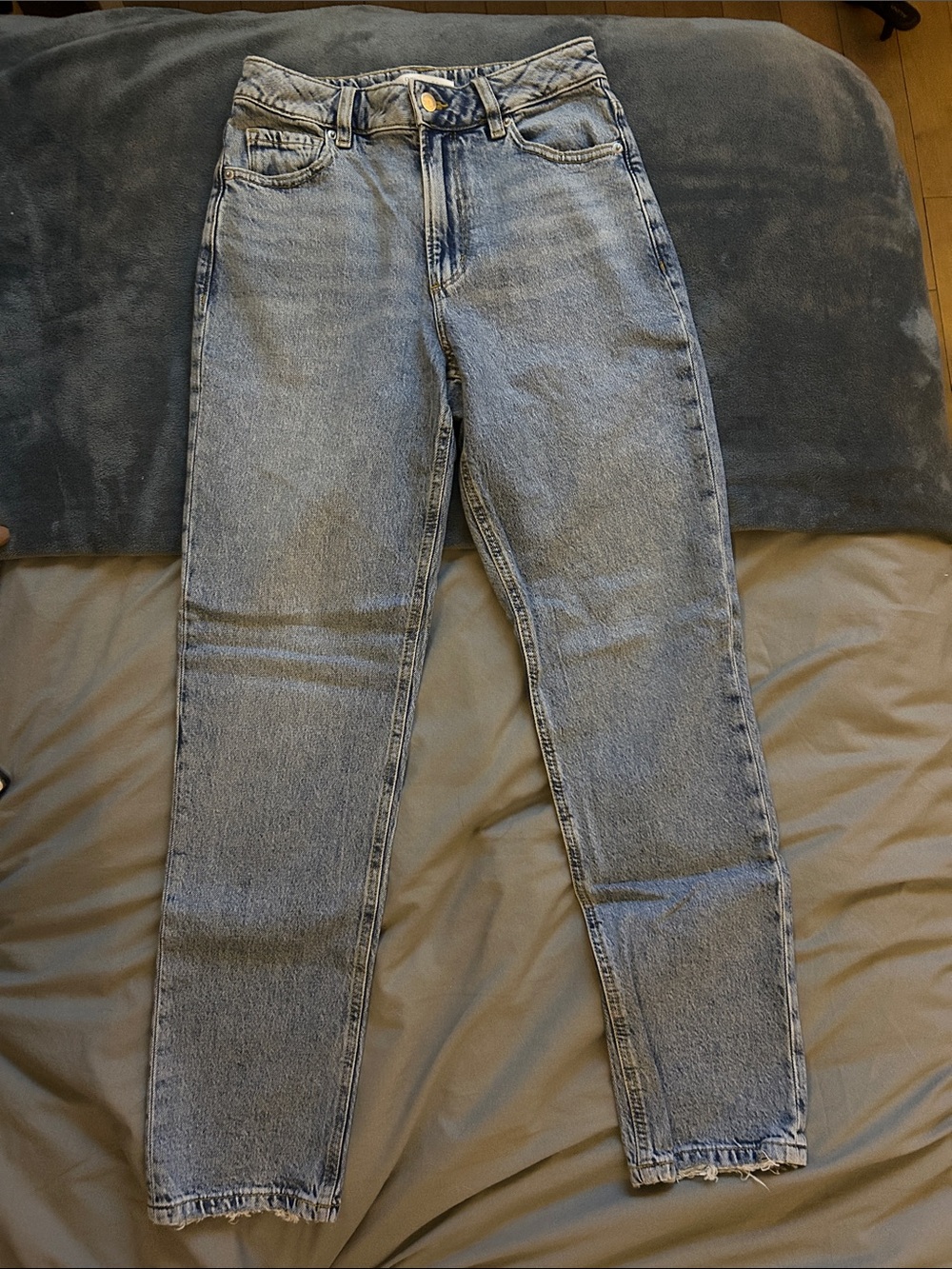 Dynamite Light Blue High-Rise Straight Jeans
